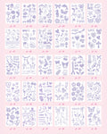 DIY Glitter Tattoo Sticker-A series