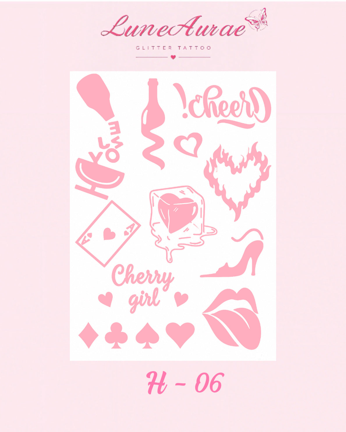 Tattoo Stickers-H series