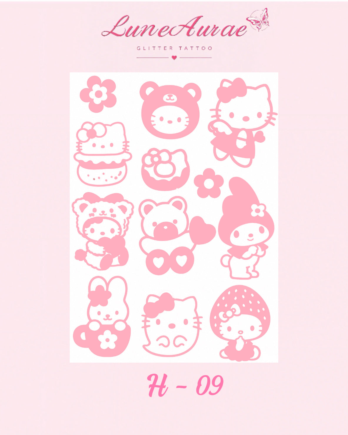 Tattoo Stickers-H series