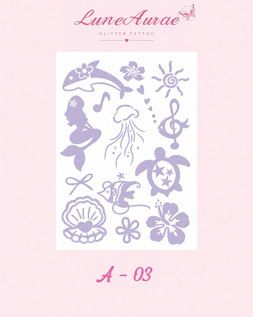 DIY Glitter Tattoo Stickers -A series