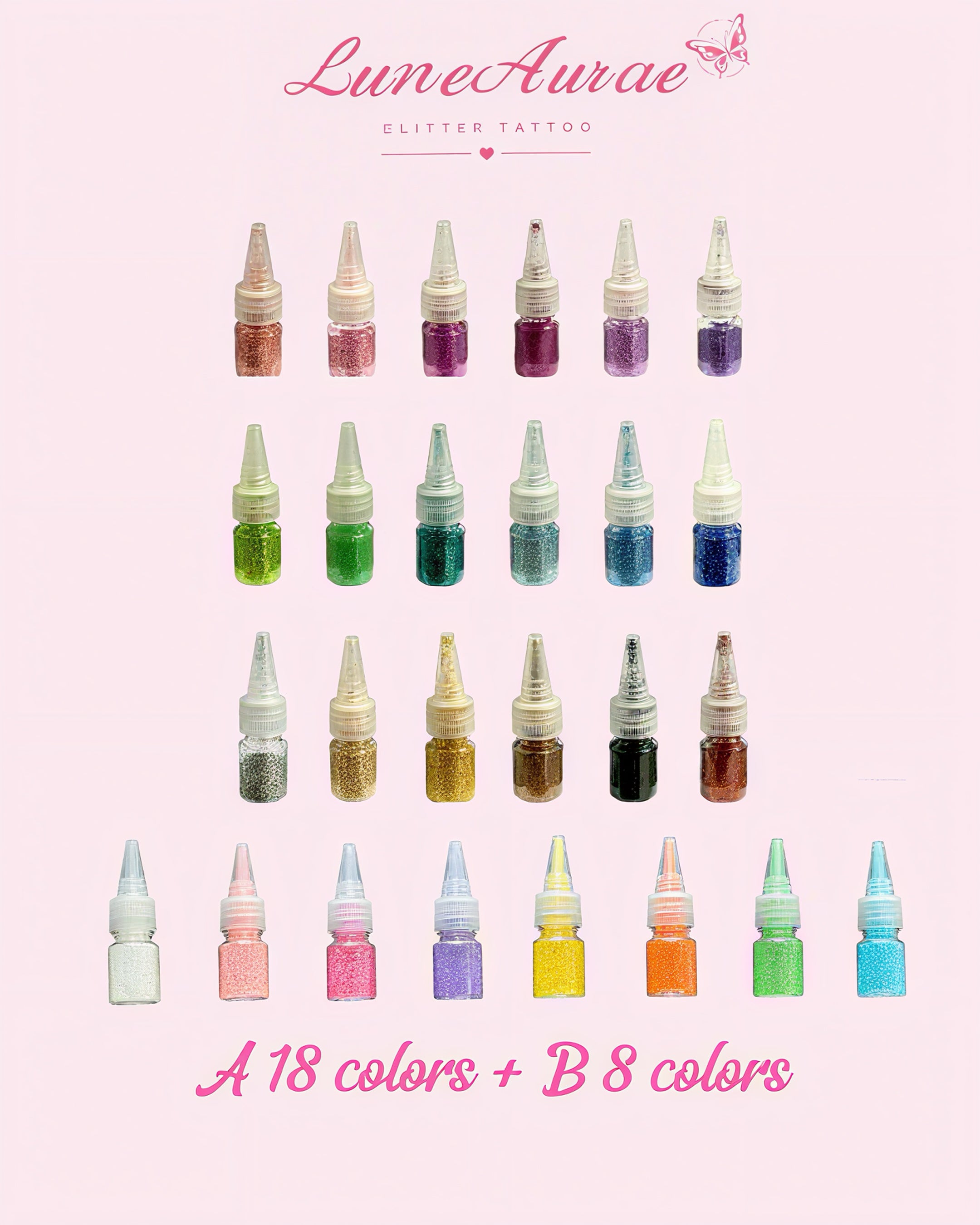 Glitter Set for Temporary Tattoo