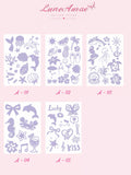 DIY Glitter Tattoo Stickers -A series