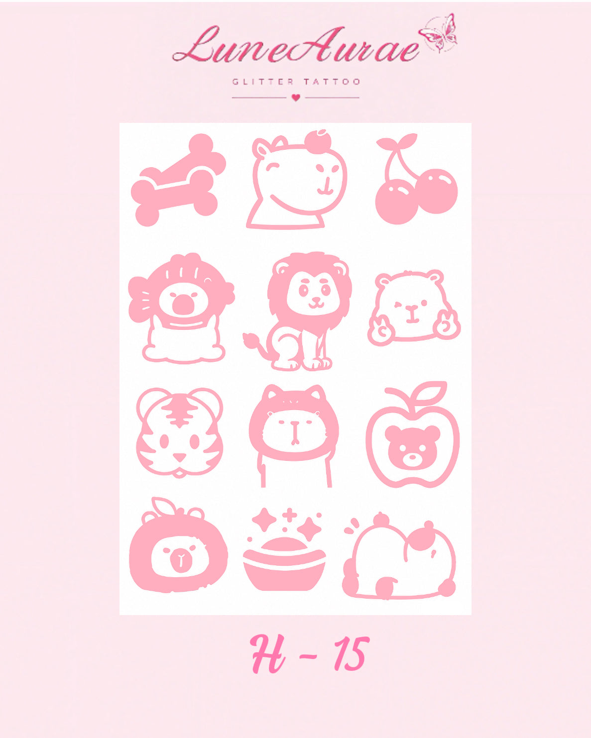 Tattoo Stickers-H series