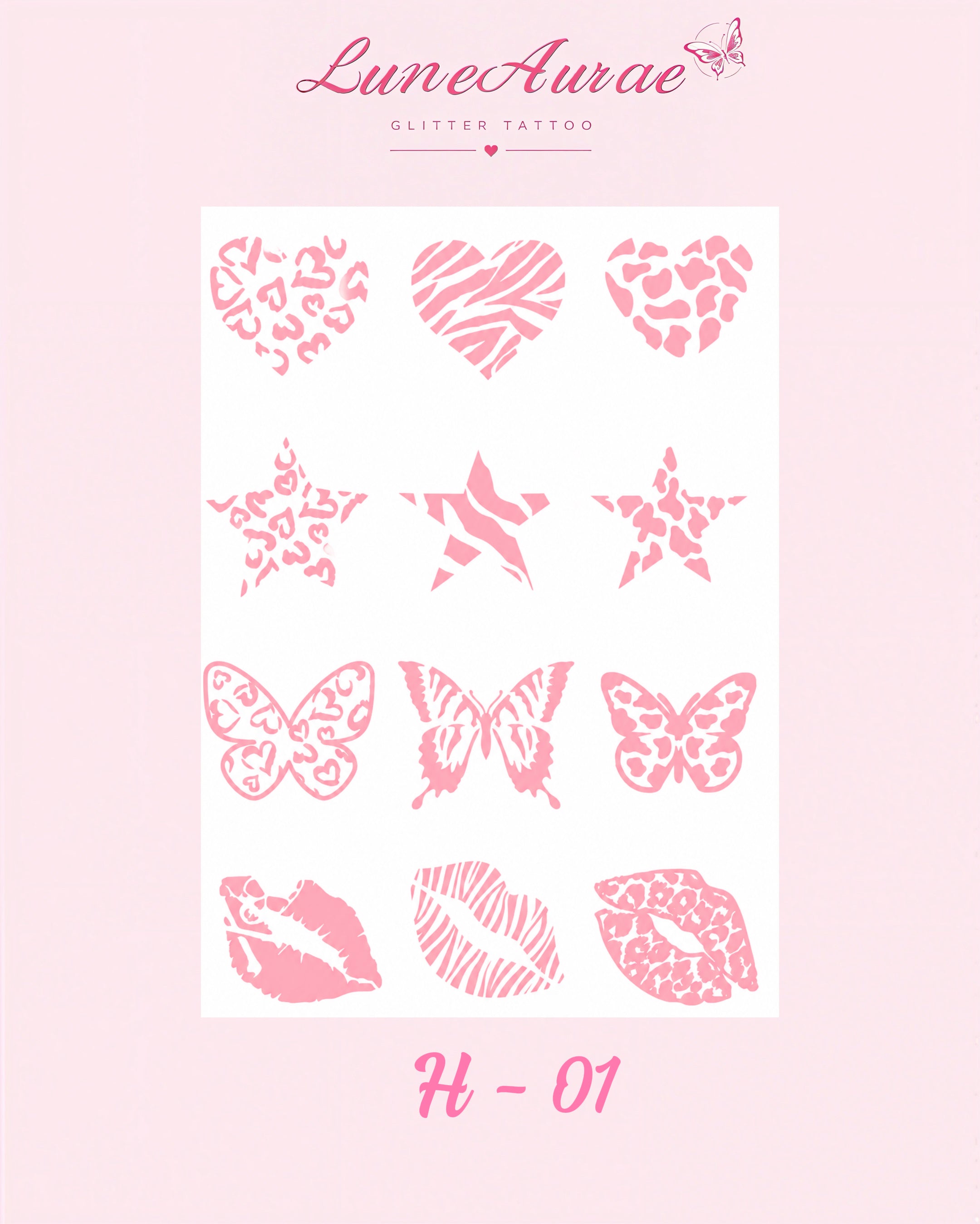 Tattoo Stickers-H series