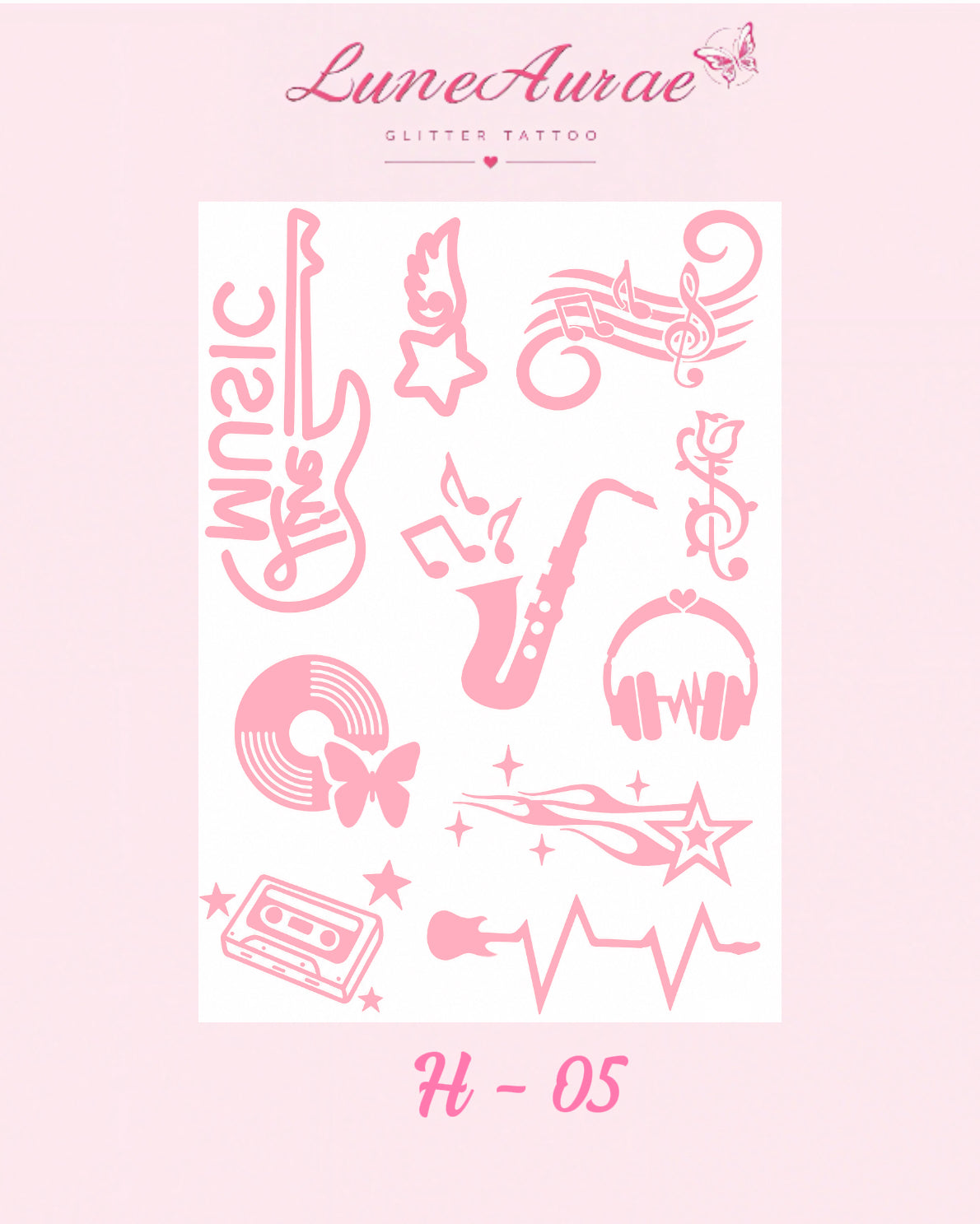 Tattoo Stickers-H series