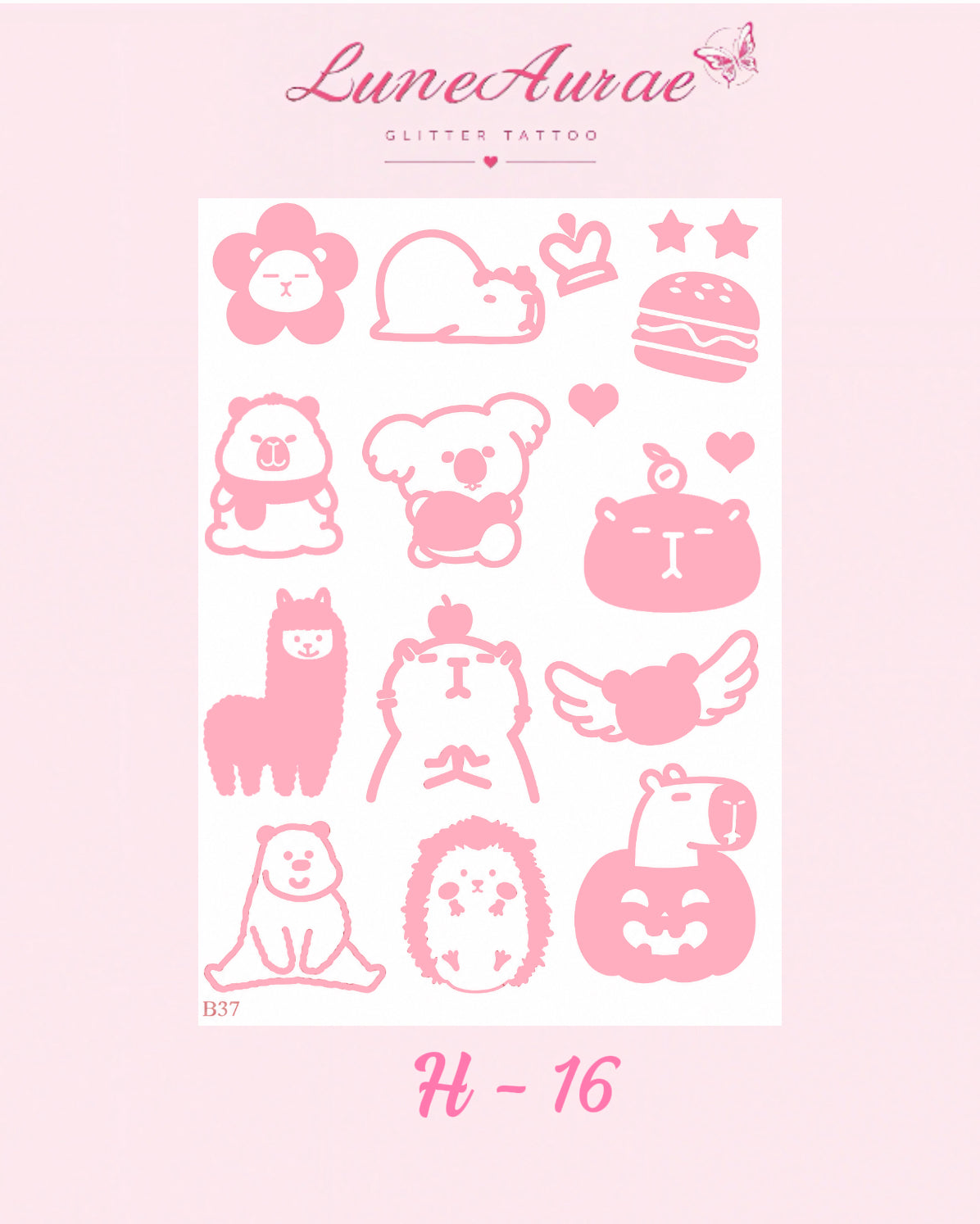 Tattoo Stickers-H series