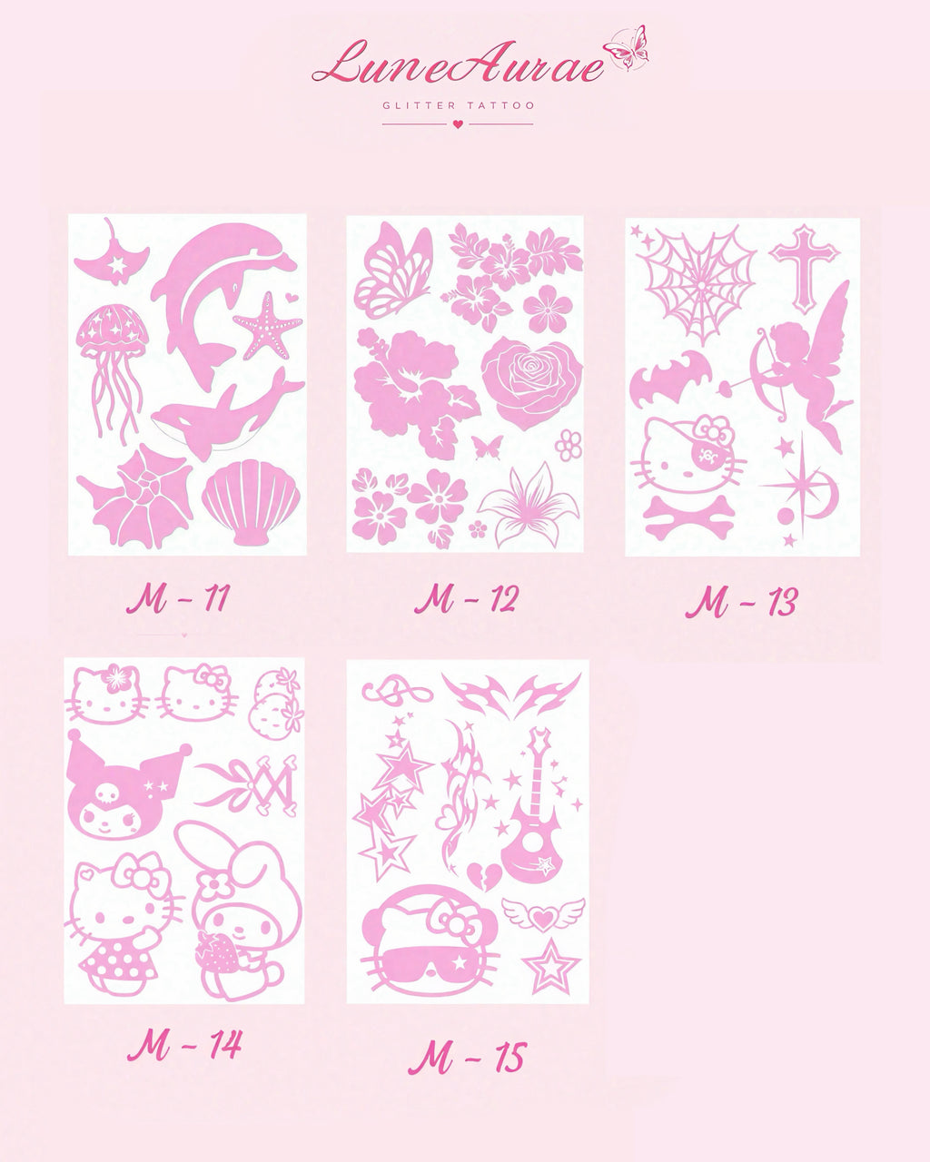 DIY Glitter Tattoo Sticker - M Series