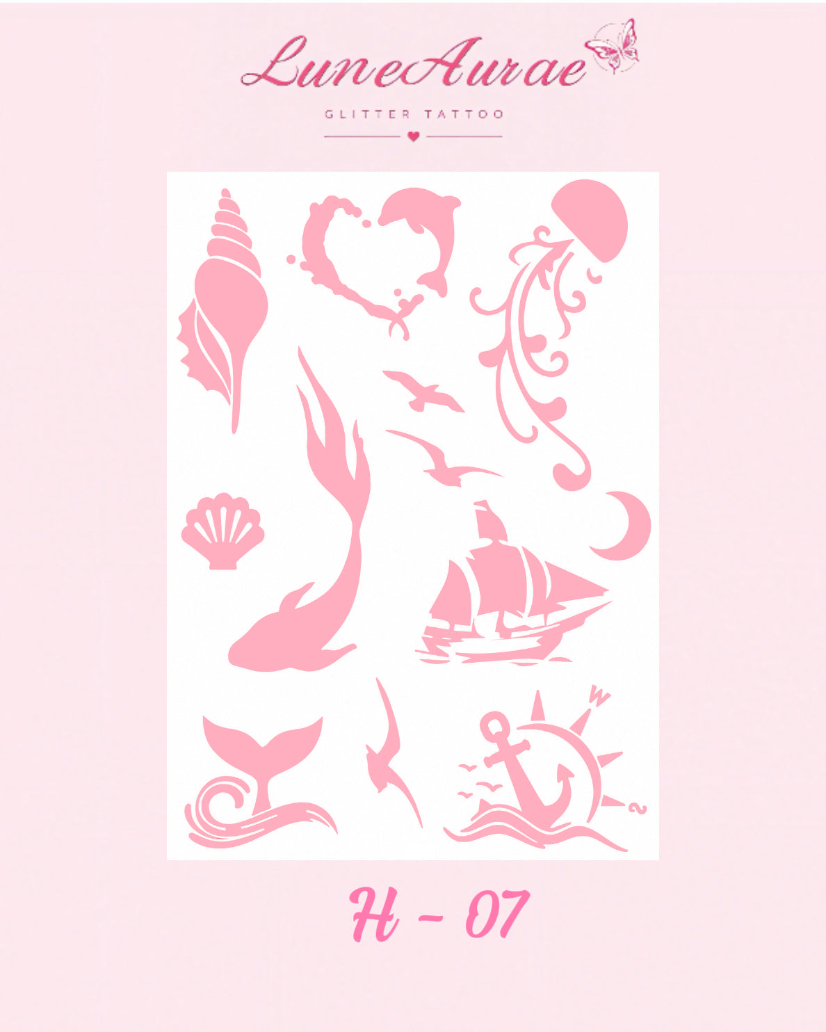 Tattoo Stickers-H series