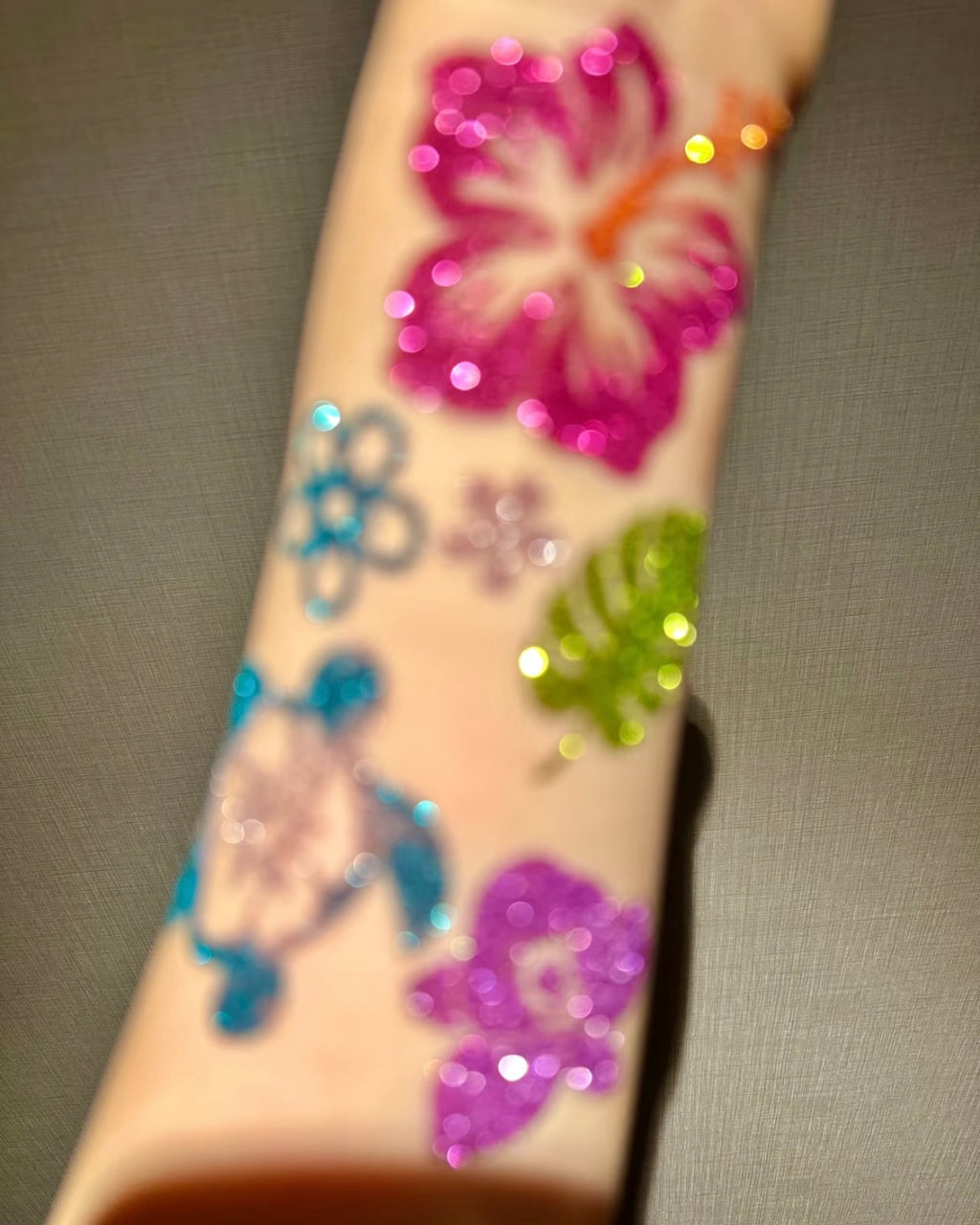 100/200/500 sheets Custom your pattern - DIY Glitter Tattoo sticker