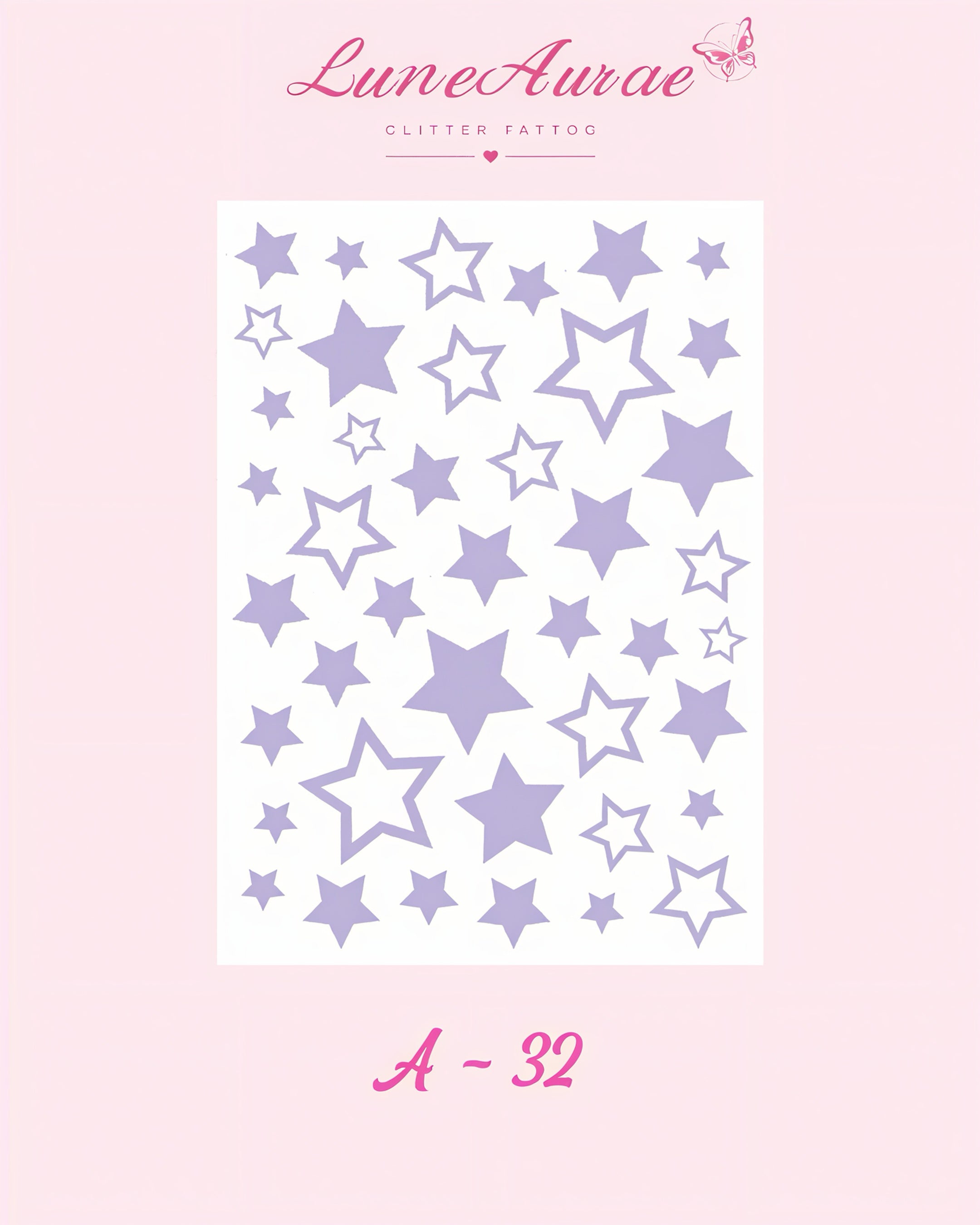 DIY Glitter Tattoo Sticker-A series