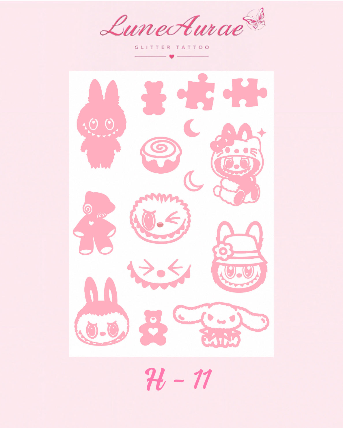 Tattoo Stickers-H series