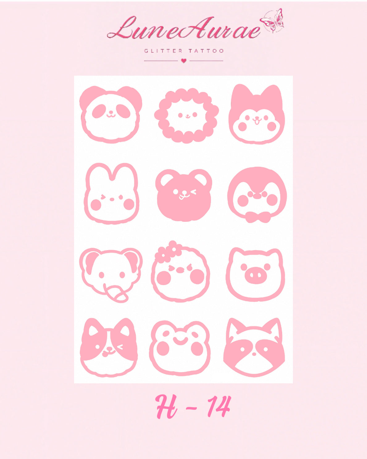 Tattoo Stickers-H series