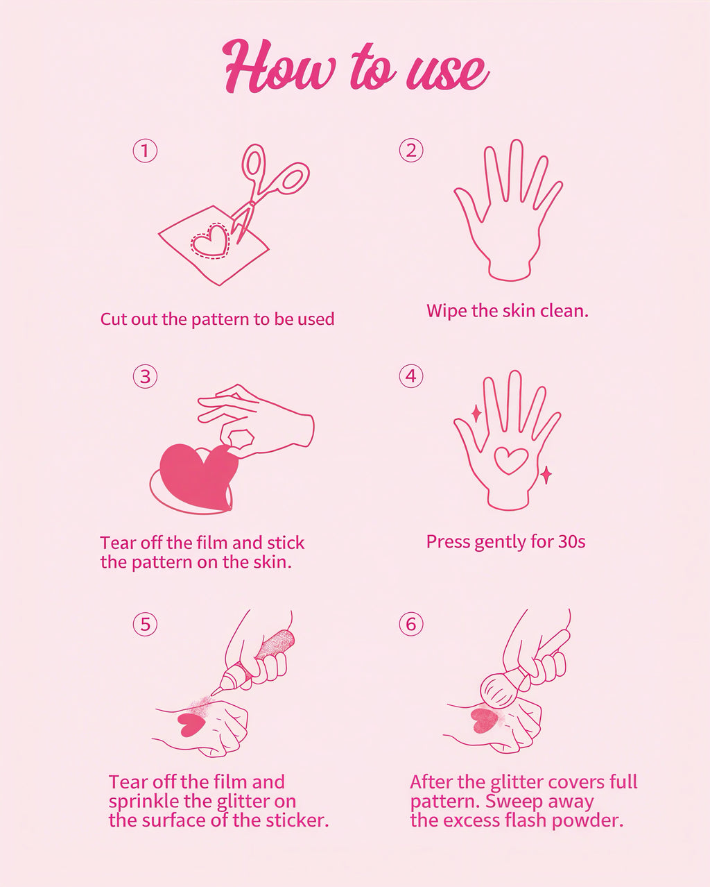 DIY Glitter Set for Temporary Tattoo-New Arrival