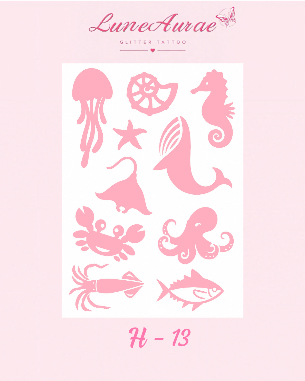 Tattoo Stickers-H series