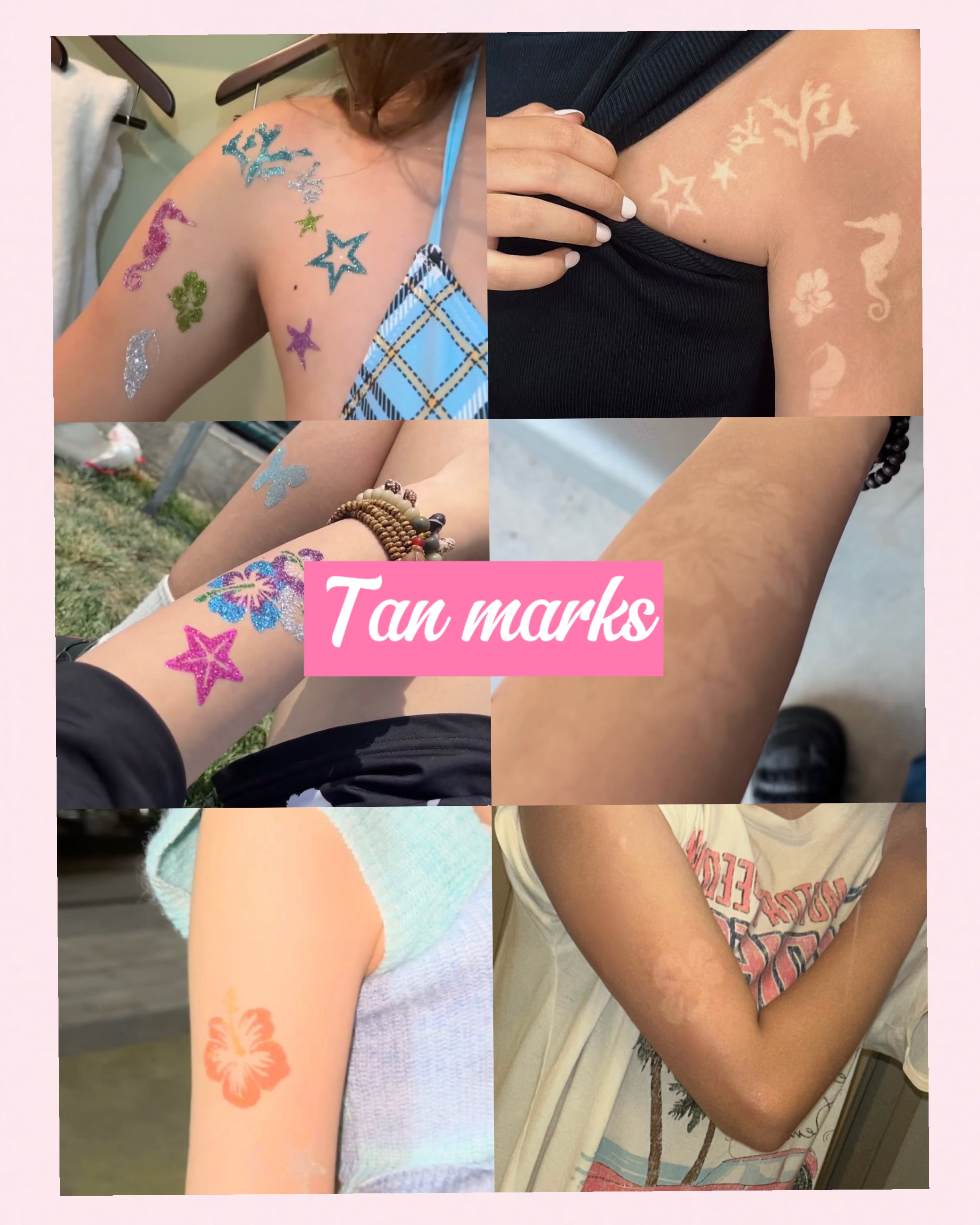 100/200/500 sheets Custom your pattern - DIY Glitter Tattoo sticker