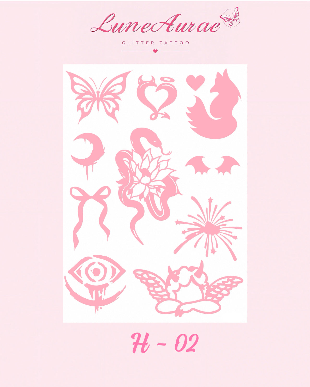 Tattoo Stickers-H series