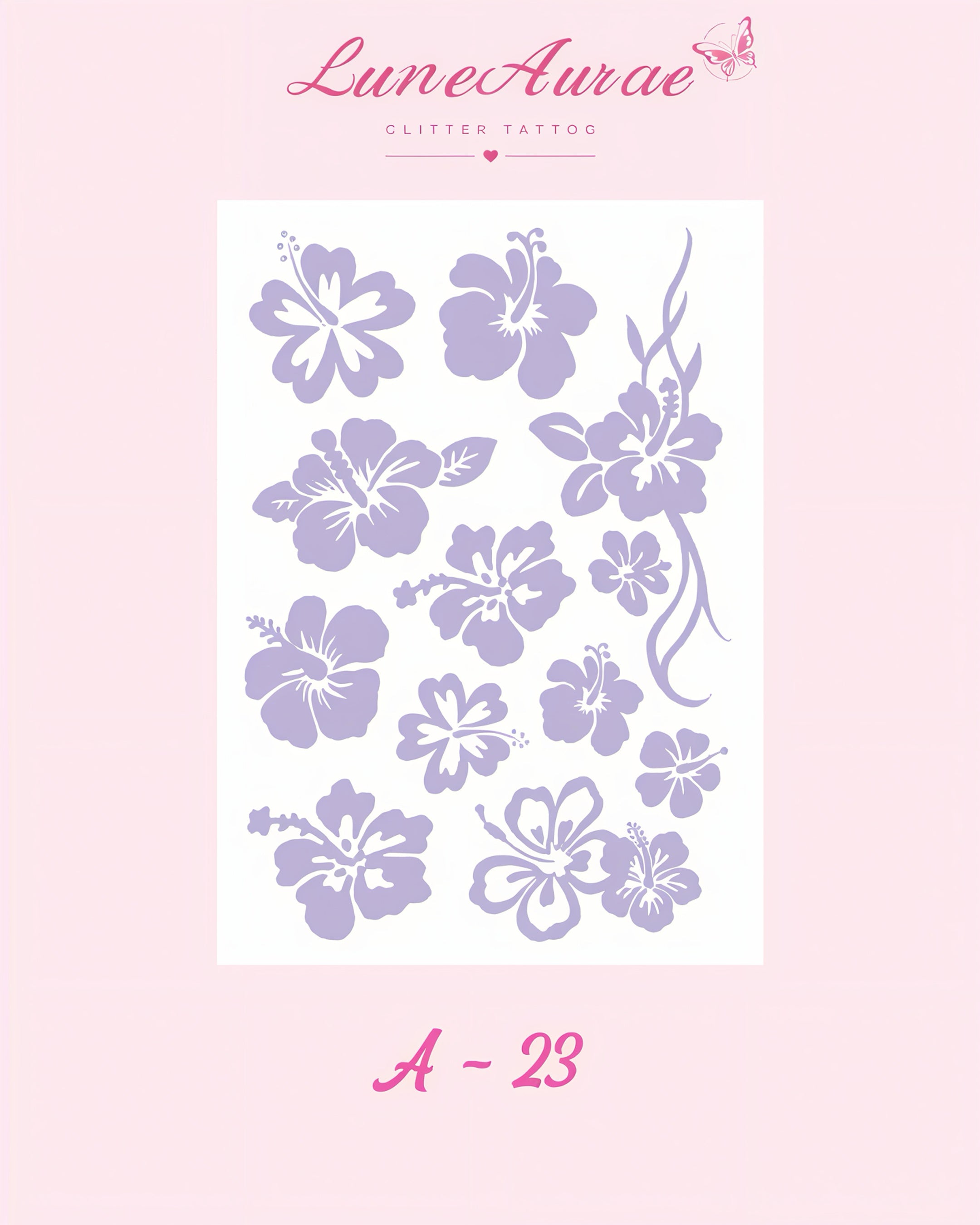 DIY Glitter Tattoo Sticker-A series