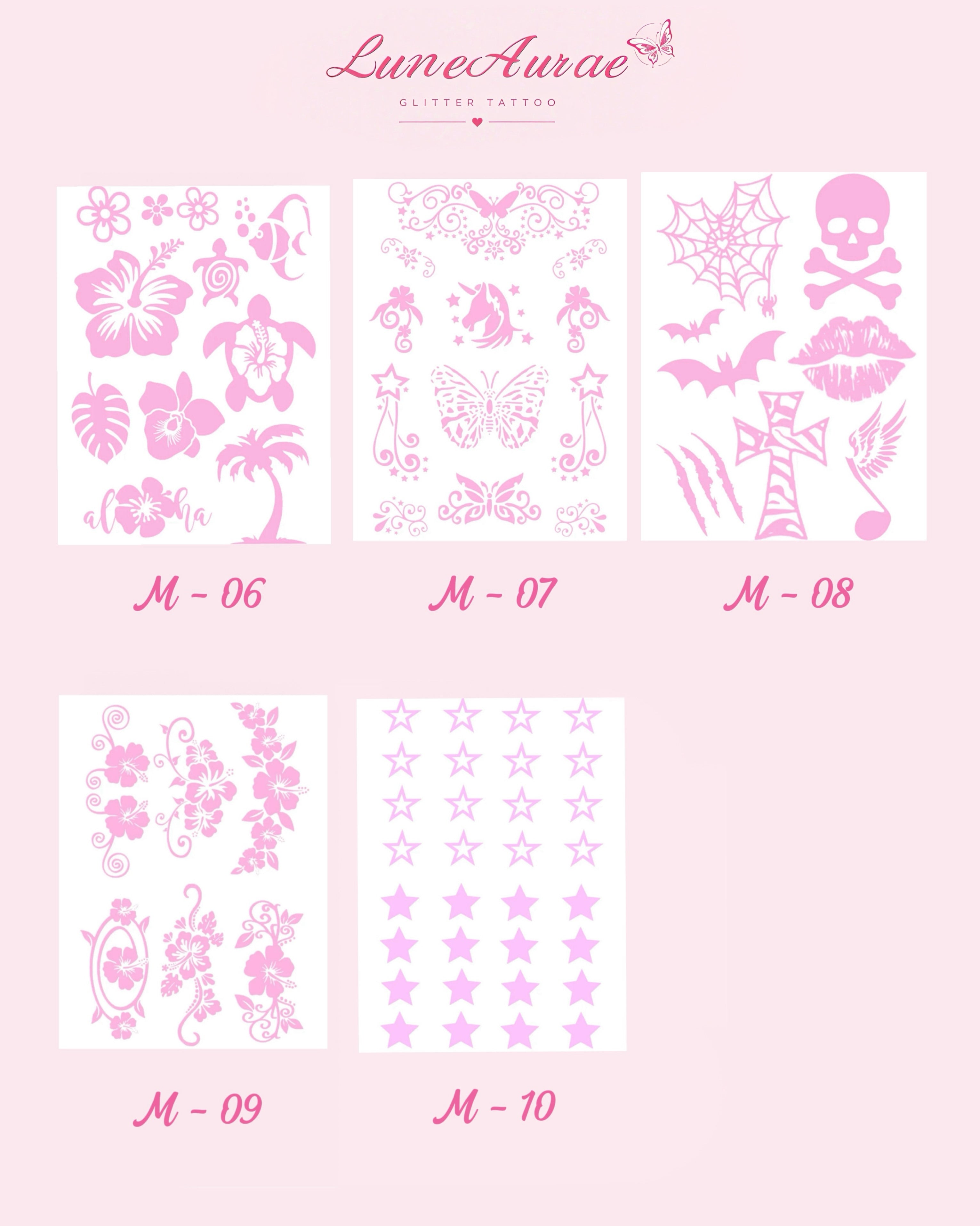 Autocollant de tatouage pailleté à faire soi-même - Nouvelle arrivée