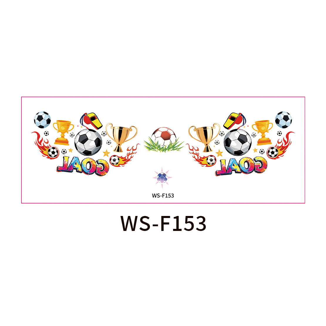 10 PCS Face Makeup Tattoo Stickers-FIFA World Cup Theme