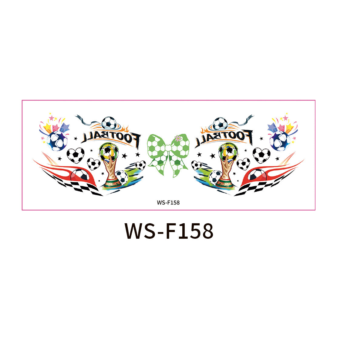 10 PCS Face Makeup Tattoo Stickers-FIFA World Cup Theme